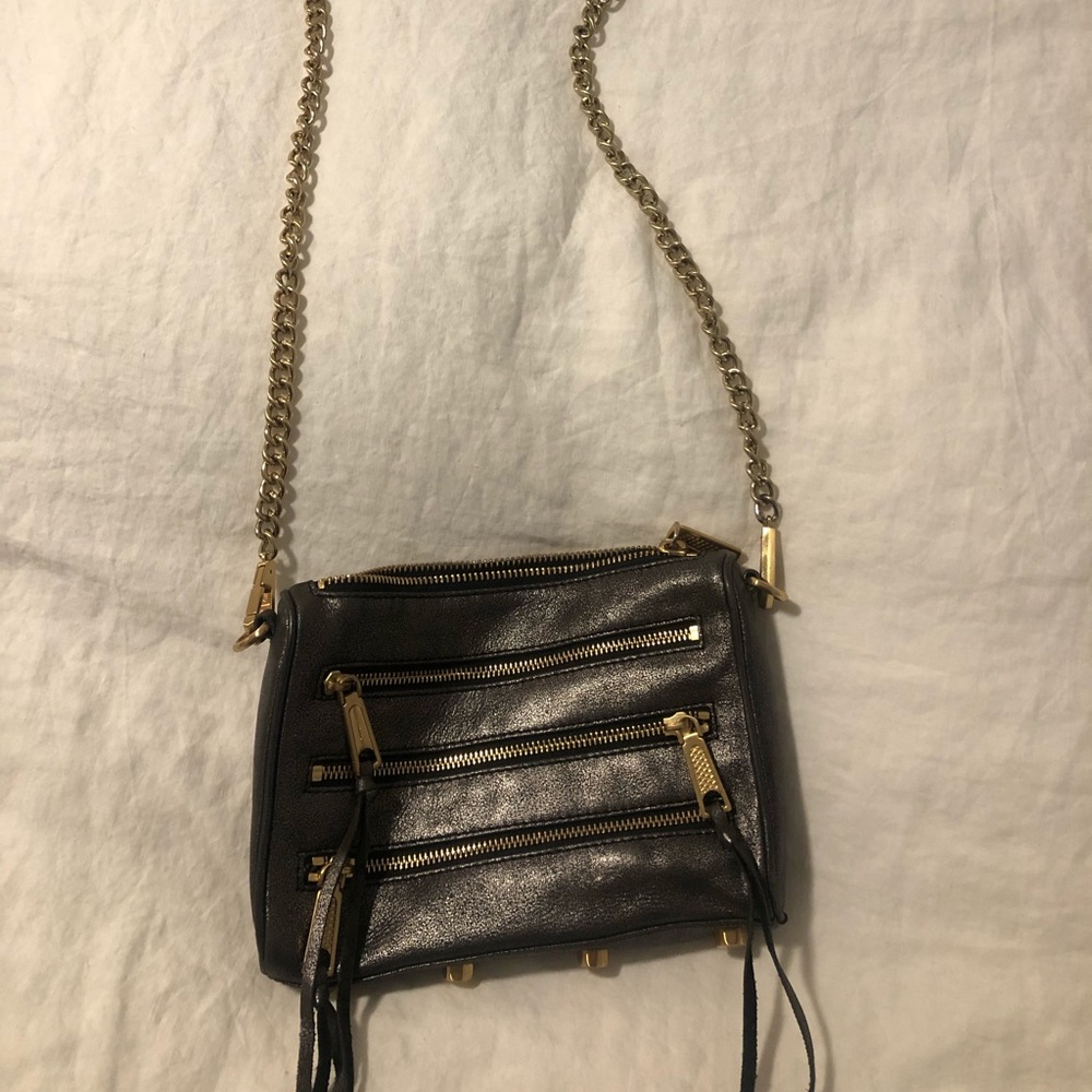 Rebecca Minkoff 5 zip mini crossbody bag